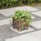Gardenised Set of 2 Outdoor Living Butterfly Square Plant Stands Flower Pots, Bronze Finish QI004122 - alternate 5